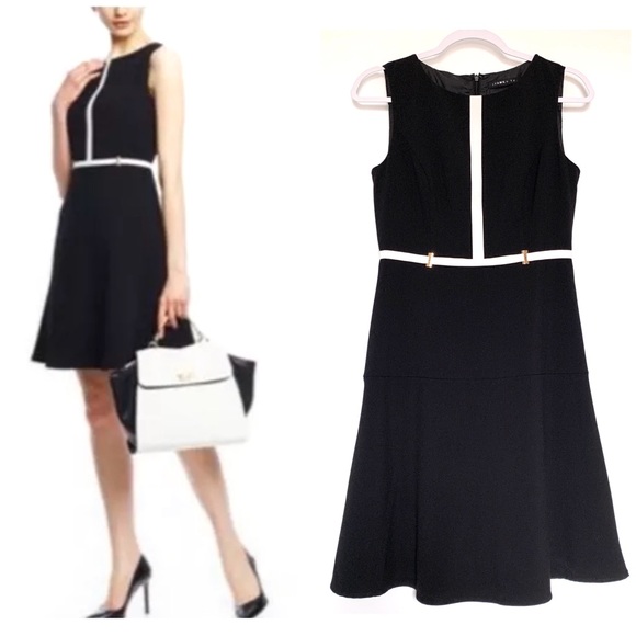 Ivanka Trump Dresses & Skirts - Ivanka Trump Black Dress with White Trim Size 2